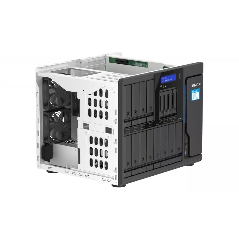 QNAP TS-1655 NAS Tower Intel Atom® C5125 8 GB DDR4 0 TB QNAP Turbo System nero