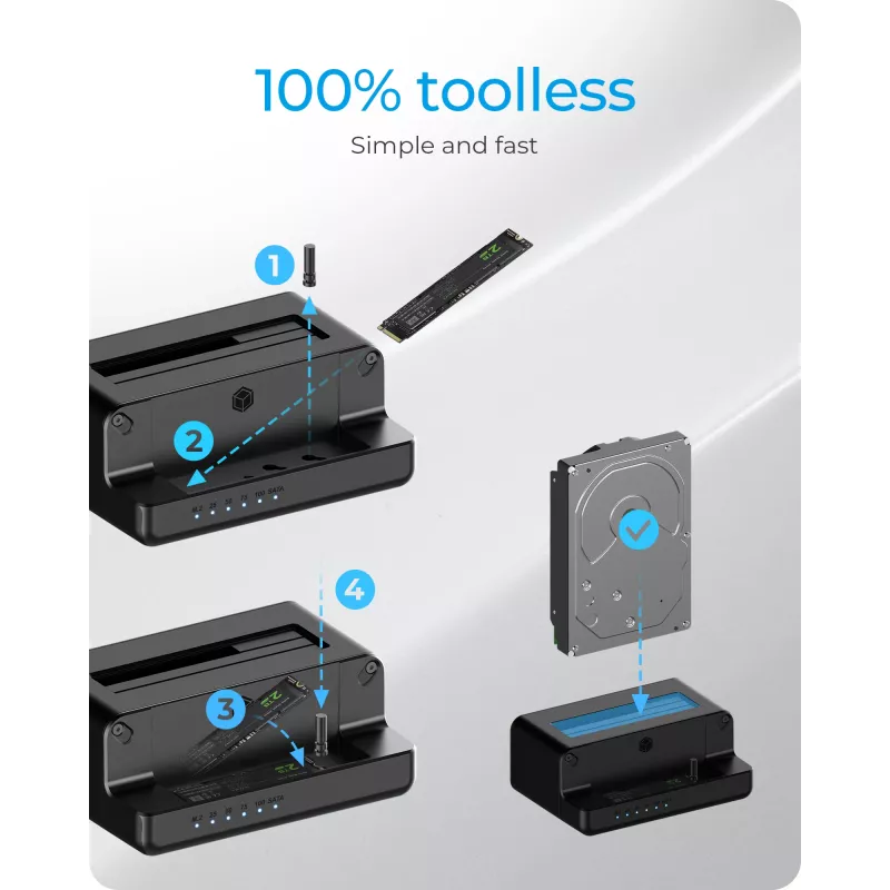 ICY BOX IB-2914MSCL-C31 USB 3.2 Gen 2 (3.1 Gen 2) Type-C nero