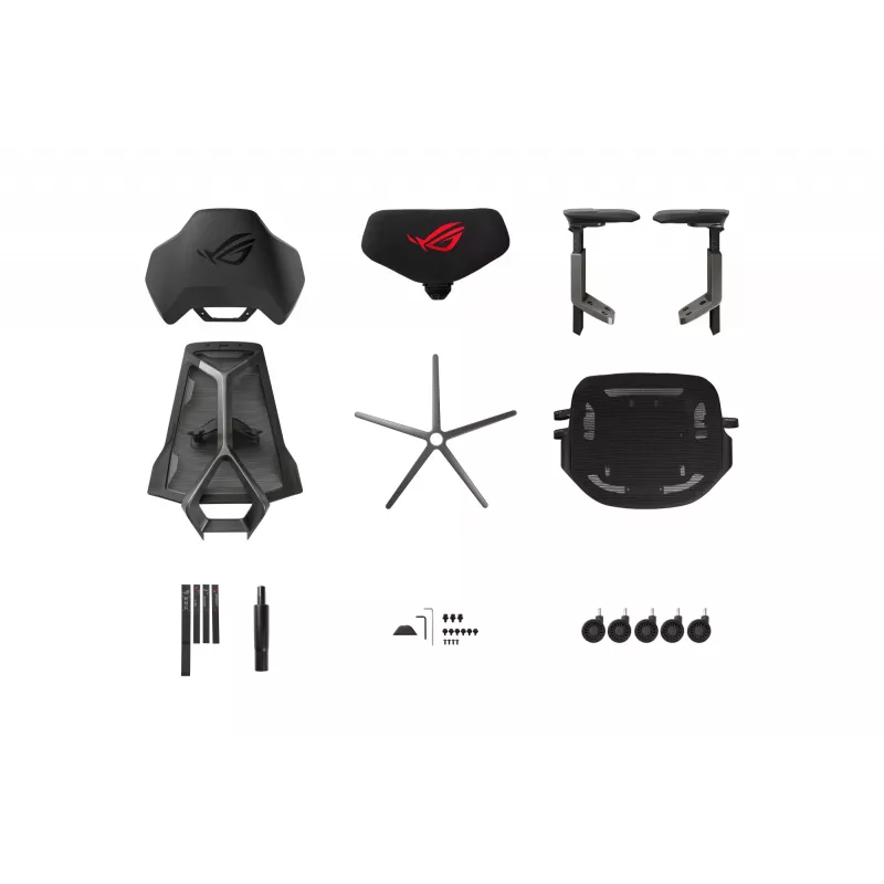 Sedia mesh ASUS ROG Destrier Ergo con schienale in mesh nero 720mm 840mm 134cm