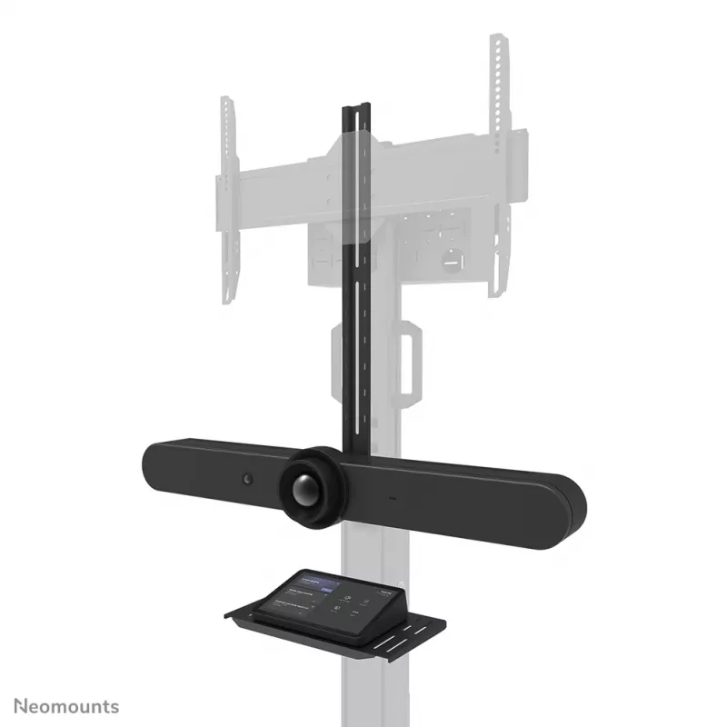 Neomounts Select AFLS-825BL1 kit video e multimediale (ripiano per telecamera, ripiano AV, adattatore Logitech Rally Bar (Mini)) per FL50S-825BL1, max 9 kg, acciaio, nero