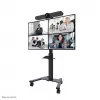 Neomounts Select AFLS-825BL1 kit video e multimediale (ripiano per telecamera, ripiano AV, adattatore Logitech Rally Bar (Mini)) per FL50S-825BL1, max 9 kg, acciaio, nero