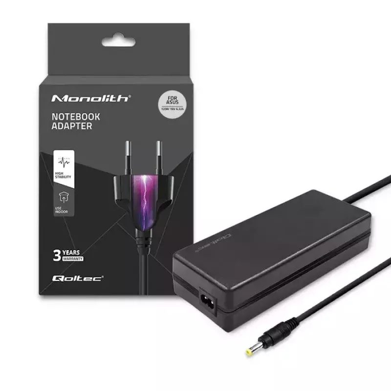 Alimentatore Qoltec 51037 120W per interni nero laptop