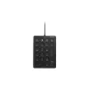 Tastierino numerico con filo Kensington, USB, 21, laptop/PC, nero