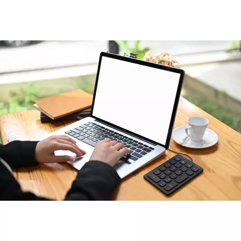 Tastierino numerico con filo Kensington, USB, 21, laptop/PC, nero