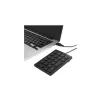 Tastierino numerico con filo Kensington, USB, 21, laptop/PC, nero