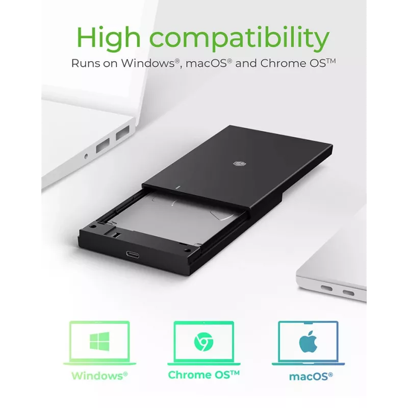 Case per SSD ICY BOX IB-200T-C3 nero 2,5 pollici
