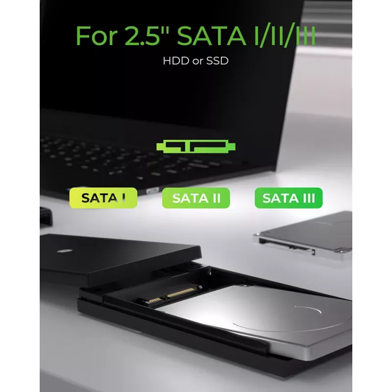 Case per SSD ICY BOX IB-200T-C3 nero 2,5 pollici