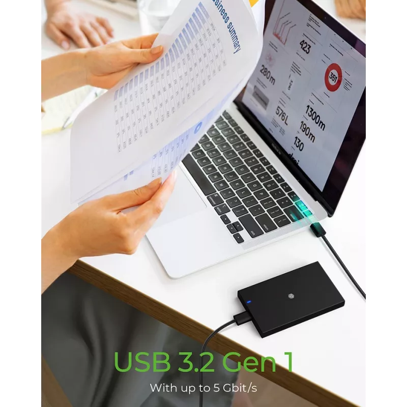 Case per SSD ICY BOX IB-200T-C3 nero 2,5 pollici