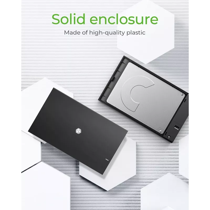 Case per SSD ICY BOX IB-200T-C3 nero 2,5 pollici
