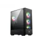 Case PC MSI MAG FORGE 112R Midi-Tower nero con vetro temperato, 3 ventole frontali 120mm, supporto ATX/Micro-ATX/Mini-ITX