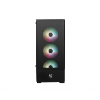 Case PC MSI MAG FORGE 112R Midi-Tower nero con vetro temperato, 3 ventole frontali 120mm, supporto ATX/Micro-ATX/Mini-ITX