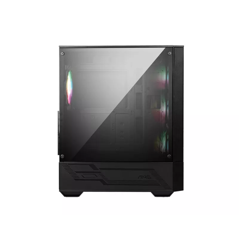 Case PC MSI MAG FORGE 112R Midi-Tower nero con vetro temperato, 3 ventole frontali 120mm, supporto ATX/Micro-ATX/Mini-ITX