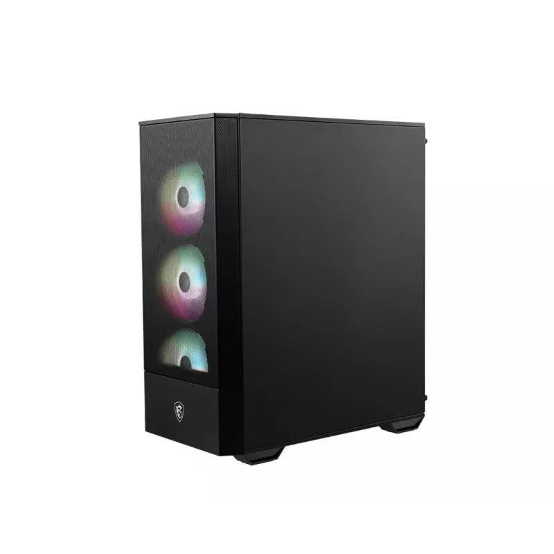 Case PC MSI MAG FORGE 112R Midi-Tower nero con vetro temperato, 3 ventole frontali 120mm, supporto ATX/Micro-ATX/Mini-ITX