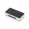 DIGITUS lettore di schede USB 3.0, supporta schede MS/SD/SDHC/MiniSD/M2/CF/MD/SDXC, cavo di collegamento USB-A 1M
