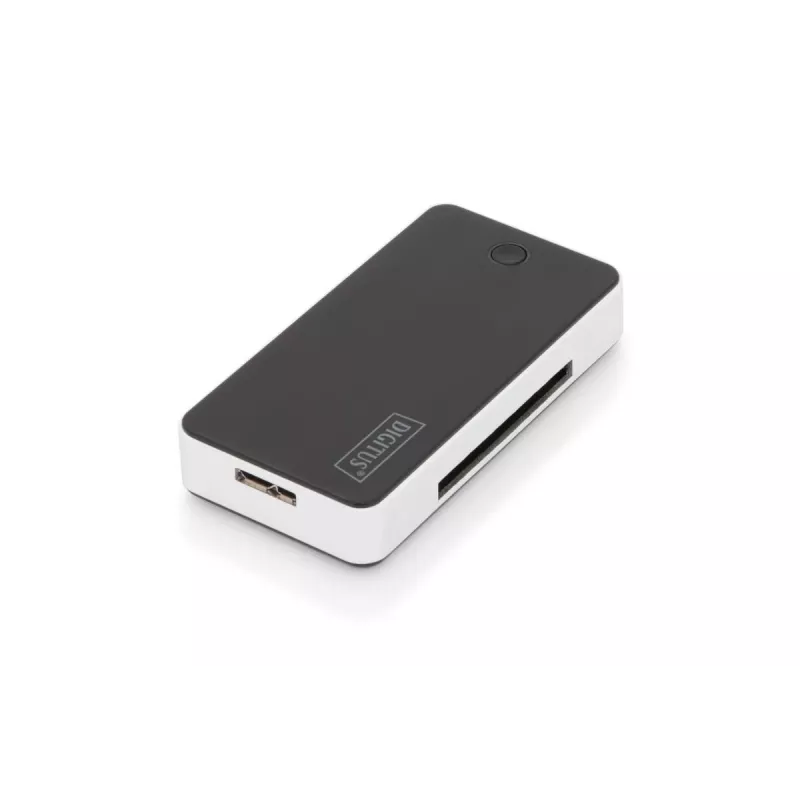 DIGITUS lettore di schede USB 3.0, supporta schede MS/SD/SDHC/MiniSD/M2/CF/MD/SDXC, cavo di collegamento USB-A 1M