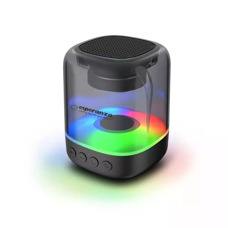 Altoparlante portatile ESPERANZA EP154, 3W RMS, Bluetooth 5.0, MicroSD, FM, 4 h di riproduzione, nero