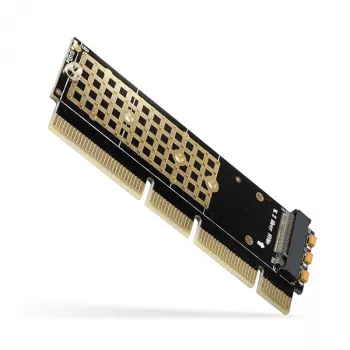 Axagon PCEM2-1U PCIe x16/x8/x4 - adattatore per slot M.2 NVMe M-Key 1U