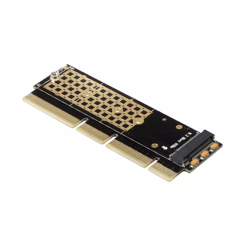 Axagon PCEM2-1U PCIe x16/x8/x4 - adattatore per slot M.2 NVMe M-Key 1U