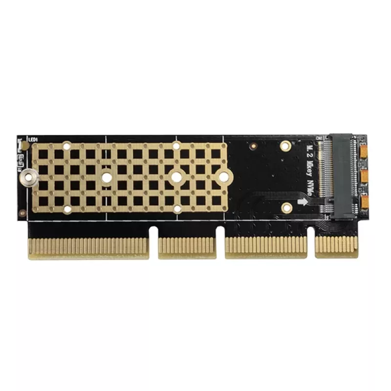 Axagon PCEM2-1U PCIe x16/x8/x4 - adattatore per slot M.2 NVMe M-Key 1U