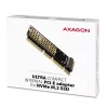 Axagon PCEM2-1U PCIe x16/x8/x4 - adattatore per slot M.2 NVMe M-Key 1U