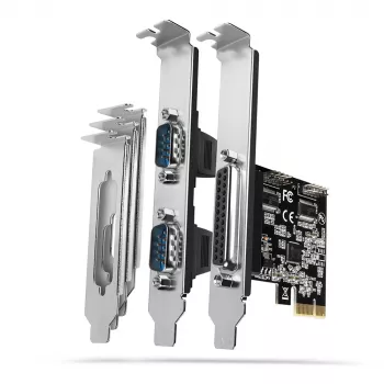 Axagon PCEA-PSN PCIe - adattatore 1 porta parallela e 2 porte seriali 250 kbps con SP & LP