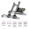 Axagon PCEA-PSN PCIe - adattatore 1 porta parallela e 2 porte seriali 250 kbps con SP & LP