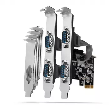 Axagon PCEA-S4N PCIe - adattatore 4 porte seriali 250 kbps con staffa SP e LP