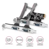 Axagon PCEA-S4N PCIe - adattatore 4 porte seriali 250 kbps con staffa SP e LP