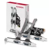 Axagon PCEA-S4N PCIe - adattatore 4 porte seriali 250 kbps con staffa SP e LP