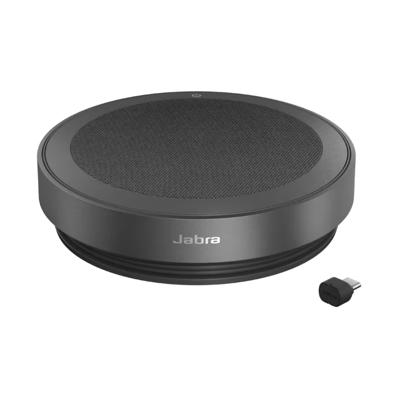 Jabra Speak2 75 MS Teams - Link 380c, grigio scuro, universale, nero, AAC, CVSD, mSBC, SBC, 72 dB, tasti, Voice Level Normalization