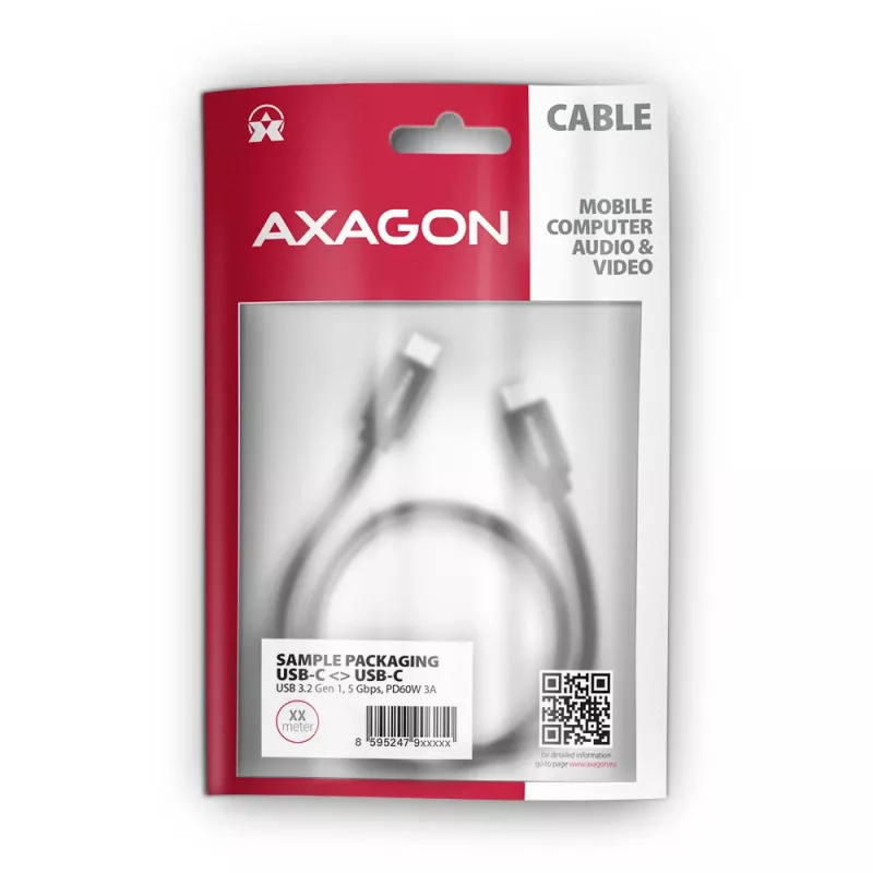 Cavo USB Axagon BUCM3-CM15AB 1,5 m USB 3.2 Gen 1 nero