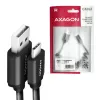 Cavo USB Axagon BUCM-AM10TB USB 2.0 0,6 m USB-C USB-A nero