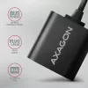 Adattatore audio USB esterno AXAGON ADA-12 con 1x jack da 3,5 mm per cuffie e microfono