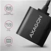 Adattatore audio USB esterno AXAGON ADA-12 con 1x jack da 3,5 mm per cuffie e microfono