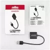 Adattatore audio USB esterno AXAGON ADA-12 con 1x jack da 3,5 mm per cuffie e microfono