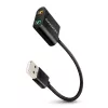 Adattatore audio USB esterno AXAGON ADA-12 con 1x jack da 3,5 mm per cuffie e microfono