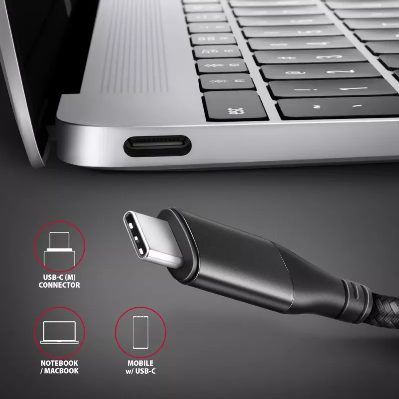 Axagon RVC-HI2MC cavo USB-C -> HDMI 2.0a 1,8 m, 4K/60Hz HDR10