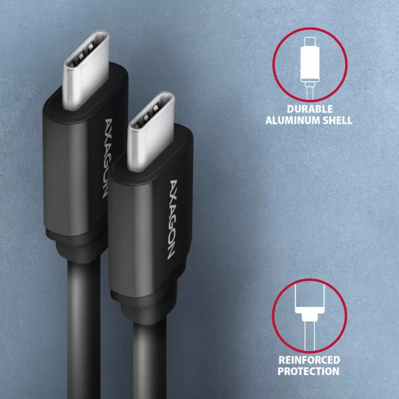 Axagon BUCM-CM10TB TWISTER cavo USB-C <> USB-C 0,6 m