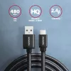 Cavo USB Axagon BUMM-AM15AB USB 2.0 1,5 m Micro-USB B USB A nero