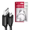 Cavo USB Axagon BUMM-AM15AB USB 2.0 1,5 m Micro-USB B USB A nero