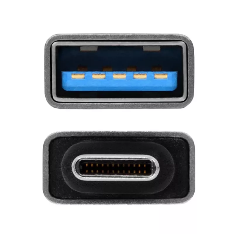Axagon RUCM-AFA adattatore USB-C (M) -> USB-A (F), USB 3.2 Gen 2, 3A, ALU