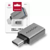 Axagon RUCM-AFA adattatore USB-C (M) -> USB-A (F), USB 3.2 Gen 2, 3A, ALU