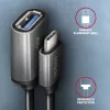 Axagon RUCM-AFAC Adattatore cavo USB-C (M) -> USB-A (F), 20 cm, USB 3.2 Gen 1, 3A, ALU