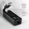 AXAGON ADE-XR adattatore da USB 2.0 Type-A a Fast Ethernet 10/100, RJ-45, Realtek RTL8152, nero, 23 g