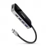 Hub Axagon HMC-6H4A USB 3.2 Gen 1, 4x USB-A, HDMI 4K/30Hz, PD 100W, cavo USB-C 20 cm
