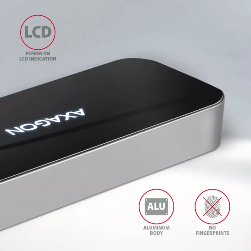 Hub Axagon HMC-6H4A USB 3.2 Gen 1, 4x USB-A, HDMI 4K/30Hz, PD 100W, cavo USB-C 20 cm