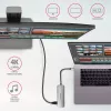 Hub Axagon HMC-HCR3A 3x USB-A + HDMI + SD/microSD USB-C 3.2 Gen 1 cavo 20 cm con filo USB 3.2 Gen 1 (3.1 Gen 1) Type-C grigio