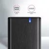 Case esterno Axagon EEM2-SB2 USB-C 3.2 Gen 2 in metallo per SSD M.2 NVMe e SATA. Senza viti