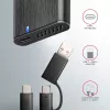 Case esterno Axagon EEM2-SB2 USB-C 3.2 Gen 2 in metallo per SSD M.2 NVMe e SATA. Senza viti