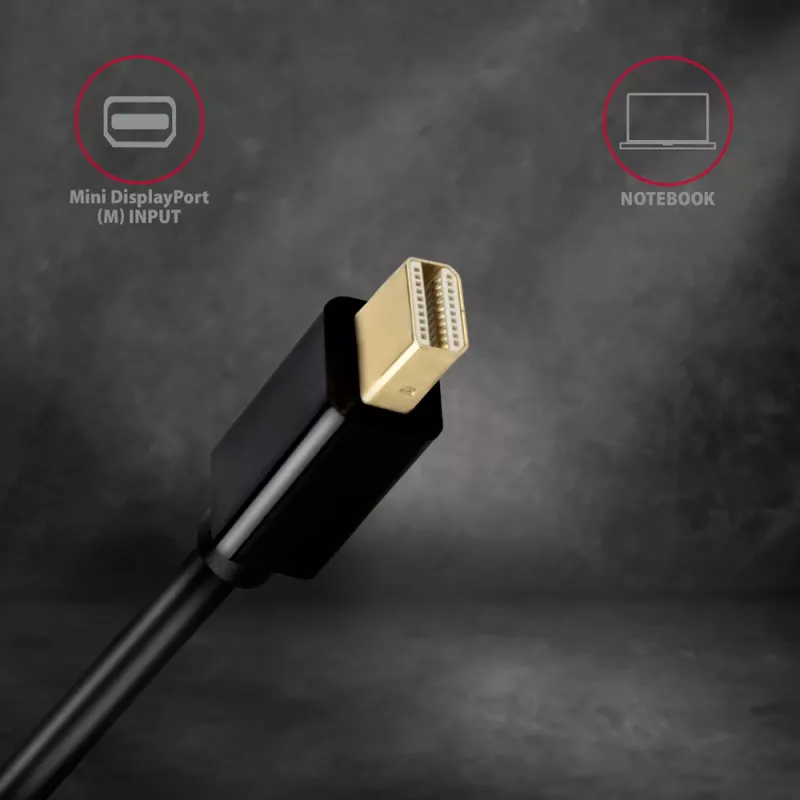 Cavo adattatore Axagon RVDM-HI14C2 Mini DisplayPort su HDMI 4K 30Hz 1,8 m